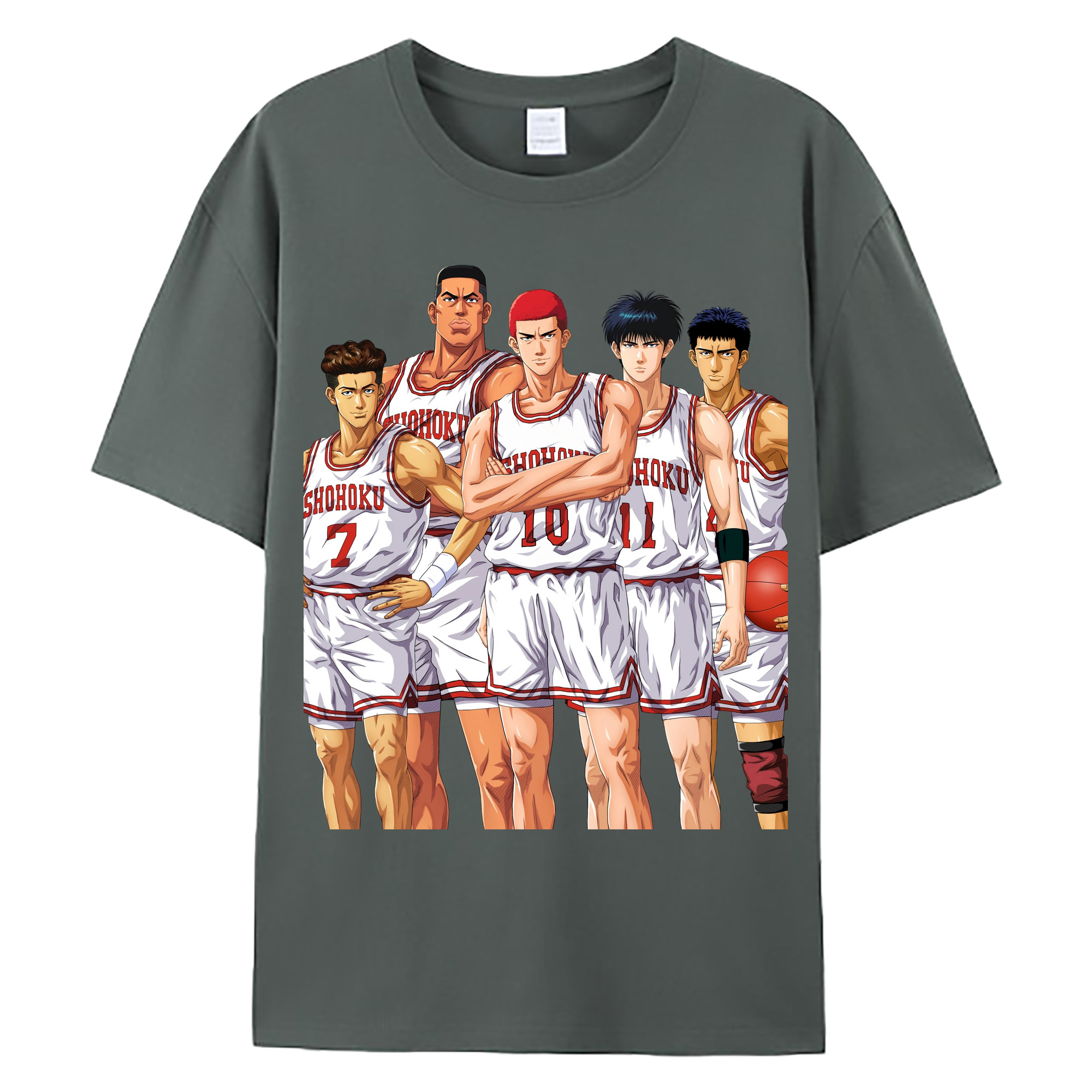 （画像用） SLAM DUNK／スラムダンク 綿100％ メンズ半袖Tシャツ｜肌触りやわらか＆通気性